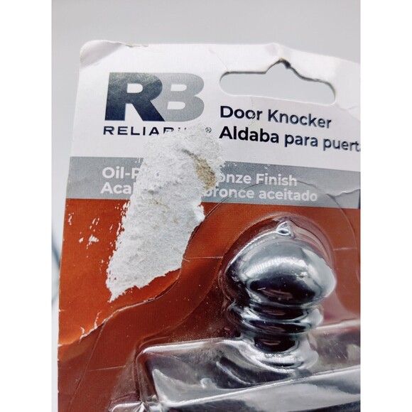 Reliabuilt Traditional Door Knocker Oil-rubbed Bronze Finish 7-1/4” #3635264 NEW - Picture 3 of 3